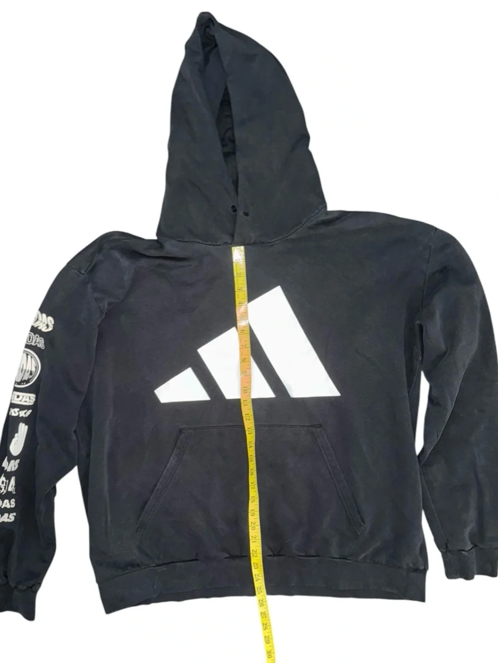 Adidas Trefoil Print Hoodie Sweatshirt